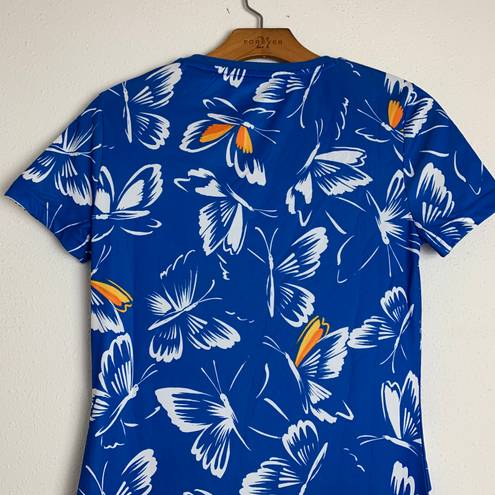 Adidas Dresses  X Farm Rio Butterfly Dress Blue T-shirt Sz XS