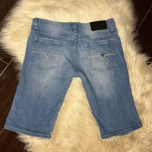 Guess  distressed Bermuda denim shorts sz 30