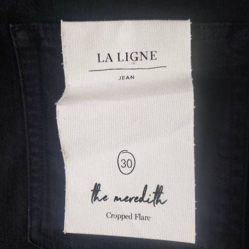 La Ligne The Meredith Cropped Flare Black Size 30