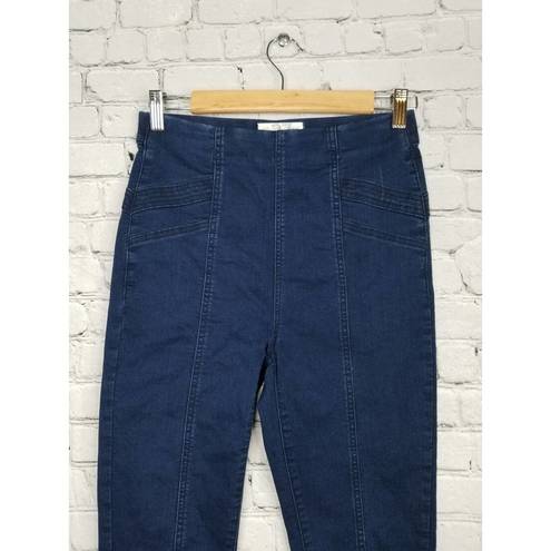 We The Free People Skinny Jeans Size 27 Womens Seam Front Pull On Elastic Waist