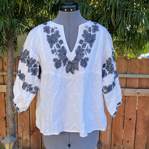 Petal and Pup  Kyah Embroidered Top White size L