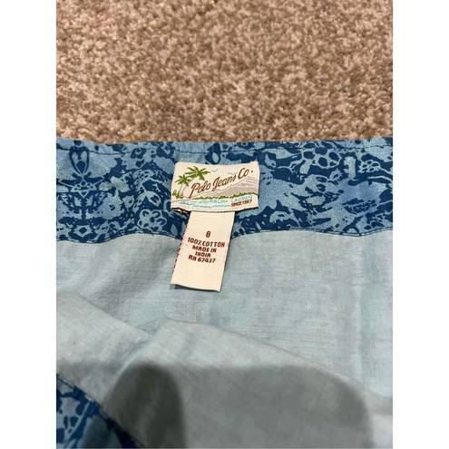 Polo  Jeans Co Ralph Lauren women cotton blue skirt size 8