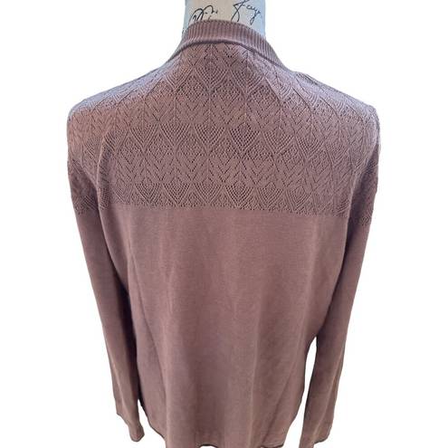 Stitch Fix Lety & Me  Lightweight Taupe Knit Cardigan Women's Large NWT