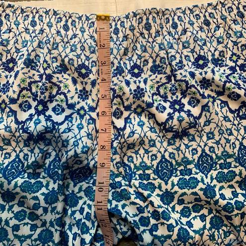 Etcetera  Grace Wide Leg Blue & Green Floral Pants 16