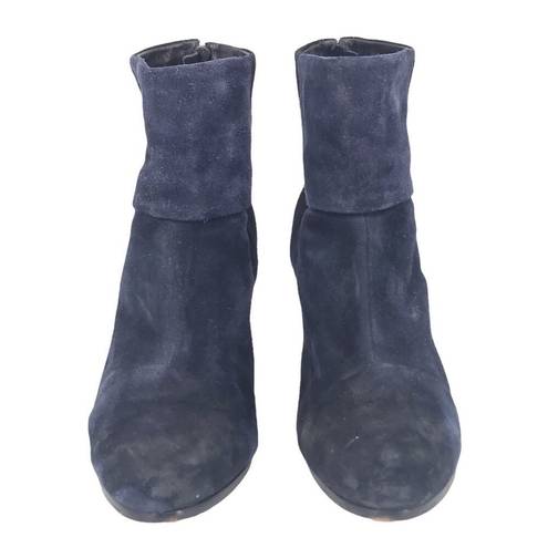 Rag and Bone  NEWBURY CLASSIC SUEDE TWO TONE BOOTS BLACK NAVY WOMENS SIZE 8 $485