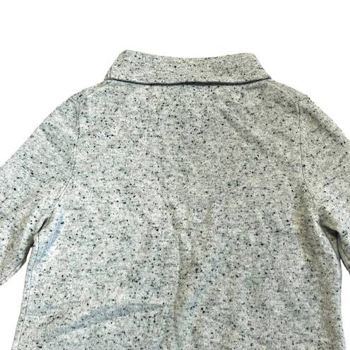 Talbots  Women’s 100% Cashmere Gray Speckled Sabrina Portrait Collar Sweater M P