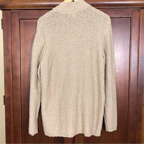 Coldwater Creek  Tan Brown Zip Up Pockets Cardigan Sweater Plus 3X