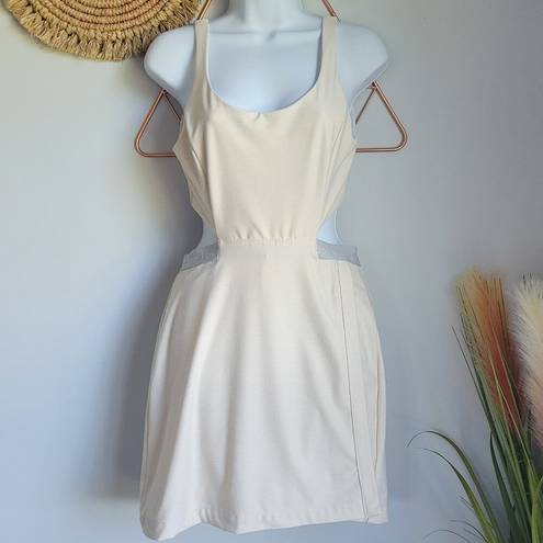 Outdoor Voices , Court Creamy White Cut Out Skort Tennis Dress, Size Medium