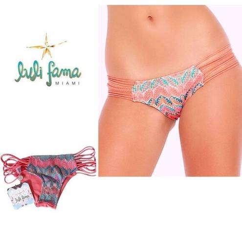 Luli Fama New.  fuego divino braided bikini bottom. XS.