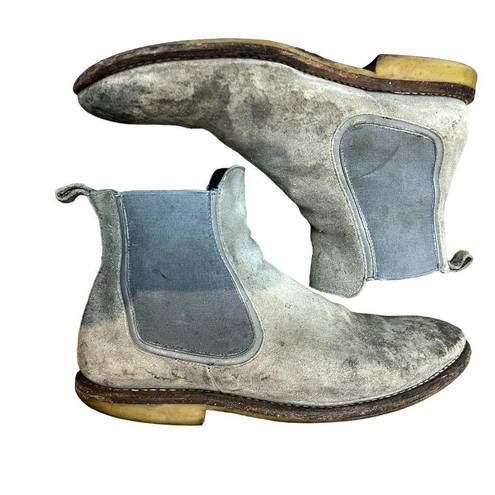 Krass&co Thursday Boot  Womens Gray Duchess Premium Leather Chelsea Boots Size 9.5 WORN