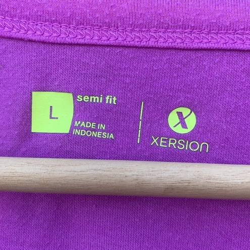 Xersion  size large purple active T-shirt