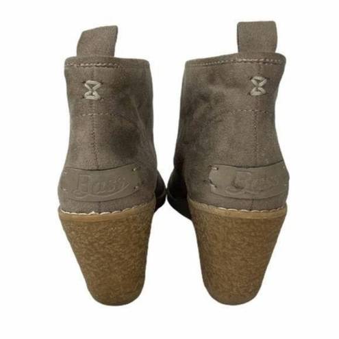 Krass&co G. H. Bass & . Cali Suede Wedge Booties Size 7.5