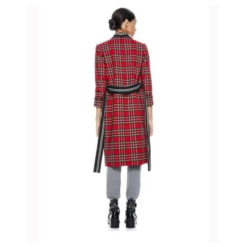 Alice + Olivia  Wheaton Reversible Plaid Wrap Blazer