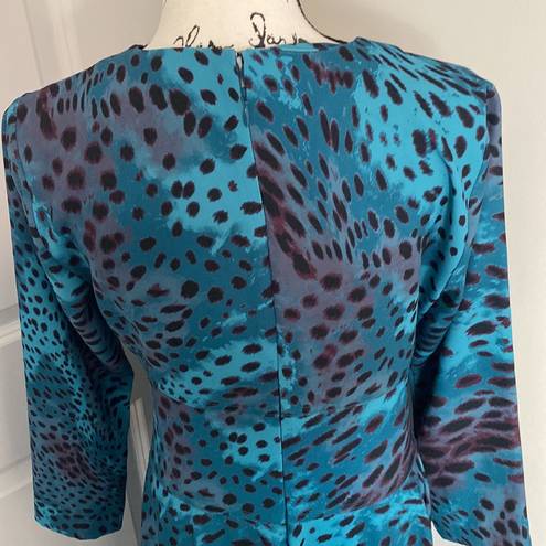 Natori  Cheetah Print Crepe Dress Size 4