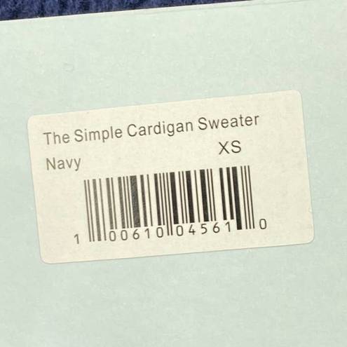 Hill House  The Simple Cardigan Grandpa Sweater Merino Wool Knit Blue NEW XS