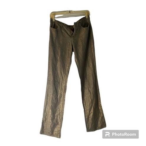 GF  FERRE gold floral jeans