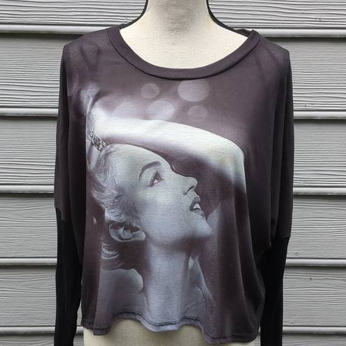 Marilyn Monroe Papaya  Oversized Dolman Sleeve High Low Top