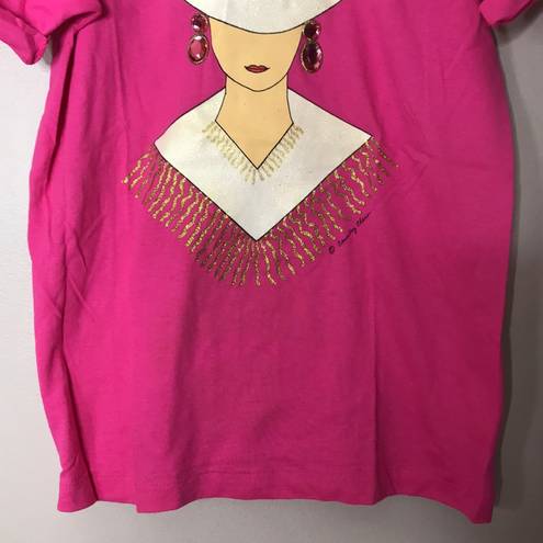 Fruit of the Loom The Girl From Ipanema Tee: RARE 1980s Vintage Unisex Western Cowgirl Jeweled top