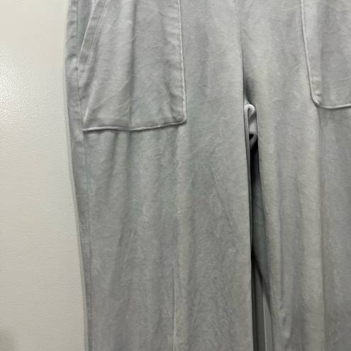 Juicy Couture  Gray Velour Jeweled Track Pants Size Small