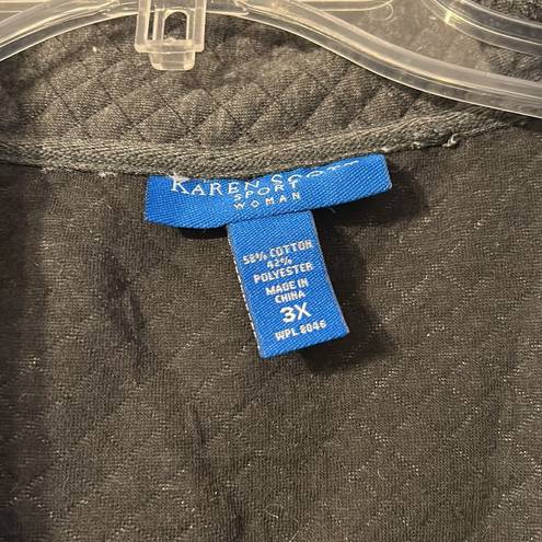 Karen Scott  Plus Size Gray Vest Size 3X