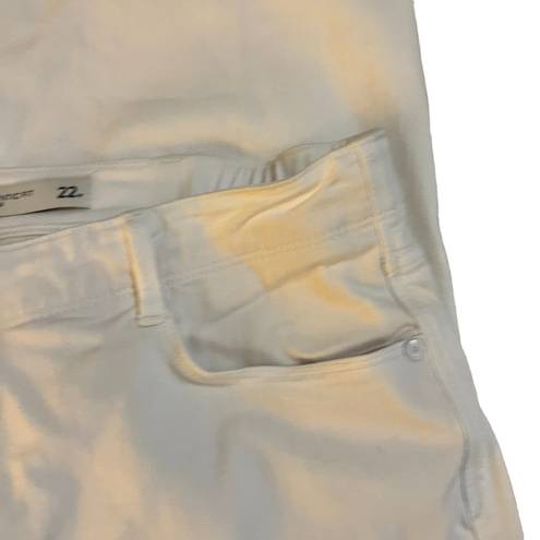 J.Jill  denim authentic fit slim ankle white jean. Size: 22