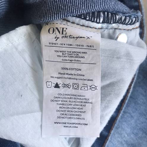 One Teaspoon  Trashed Free Birds Distressed Jeans