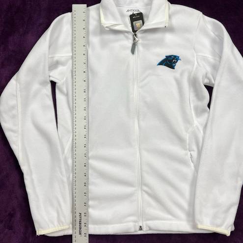 Antigua Women’s NFL Carolina Panthers White Fleece Jacket Size Small