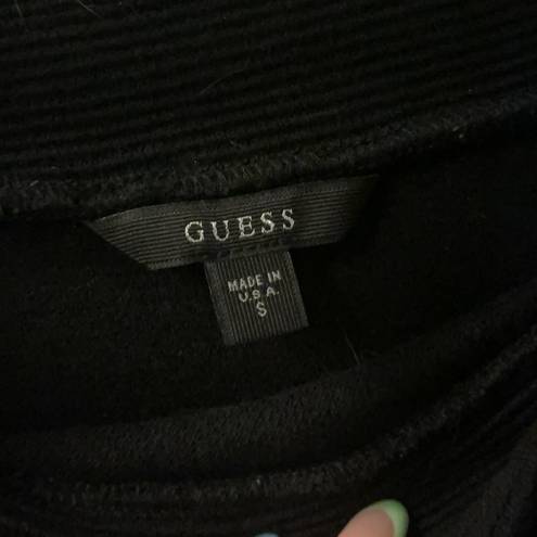 Guess  black off shoulder crop