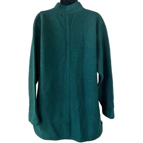 Herman Geist Vintage  Hunter Green Wool Cardigan Sweater