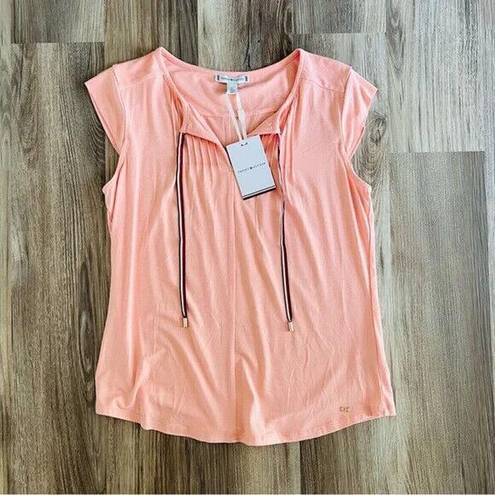 Tommy Hilfiger ‘s womens xs cap sleeve peach Blouse