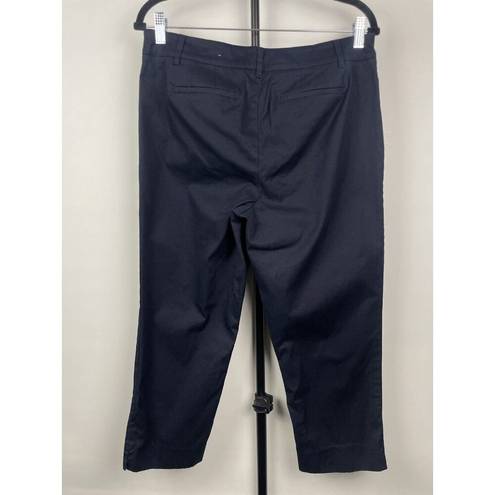 Talbots  Indigo Blue Women’s Straight Leg Mid-Rise Perfect Crop Pants Size 10P