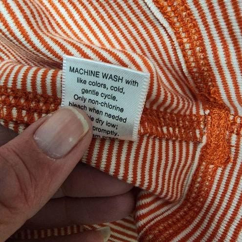 Pendleton  orange striped tee size xl