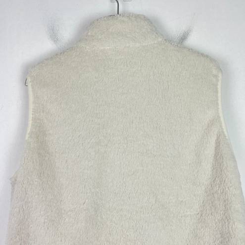 Southern Tide  Peggy Sherpa Fleece Vest in White Alyssum Size XL EUC D2517