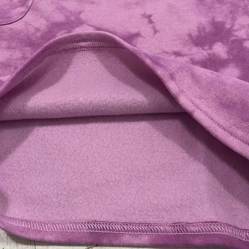 Sonoma Women’s Shorts 3X Fleece Lounge Relaxed Fit Lilac Tye Dye Workout Athletic Gym