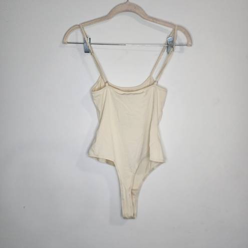 n:philanthropy NWT  Cream Snap Close Women Small Stretchy Bodysuit Neutral