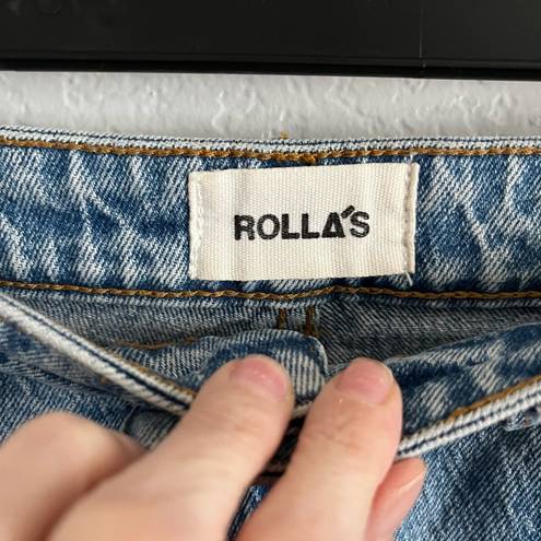 Rolla's Rolla’s Original High Rise Straight Leg Jeans Vintage Wash Blue 27