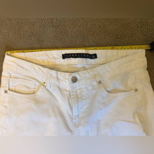 Tinseltown Women’s  White Denim Distressed Skinny Jeans Size 7 Like New!