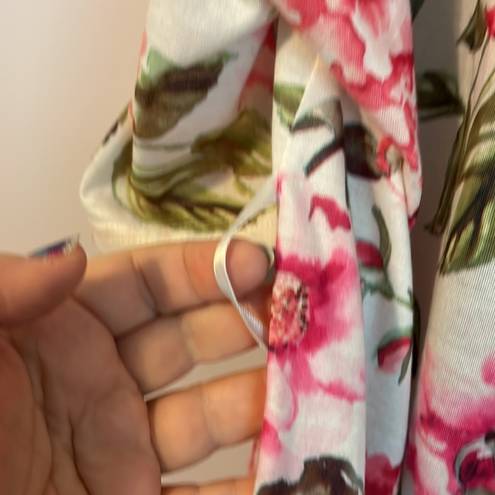 Show Me Your Mumu Brie Short Garden of Bloom Floral Kimono Robe One Size