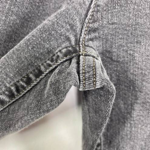 J.Jill  Washed Grey Cotton Blend Stretch Skinny Jeans Women's Size 6