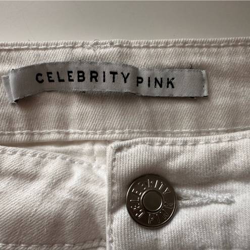 Celebrity Pink  Distressed Jean Skirt