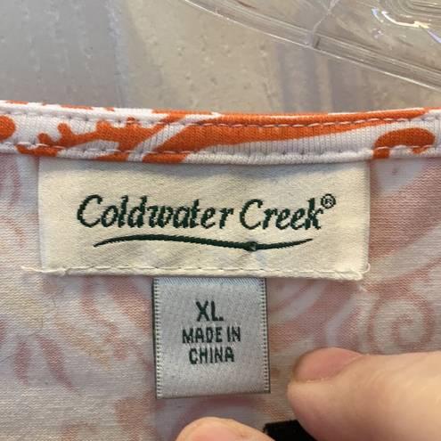 Coldwater Creek Ladies’  Lace Hem Tank (XL)