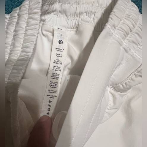 Lululemon  Hotty Hot High-Rise Skirt Long White Women's Size 0