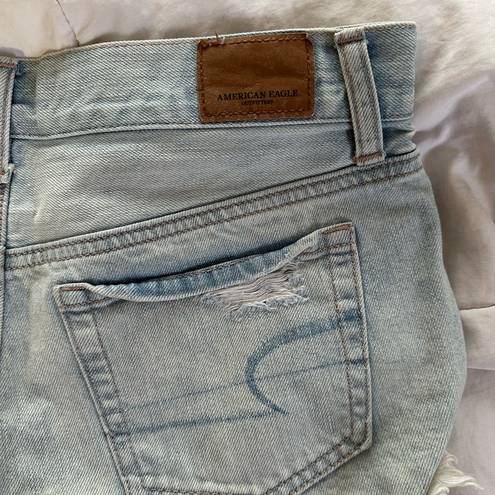 American Eagle  distressed denim shorts. Size 0