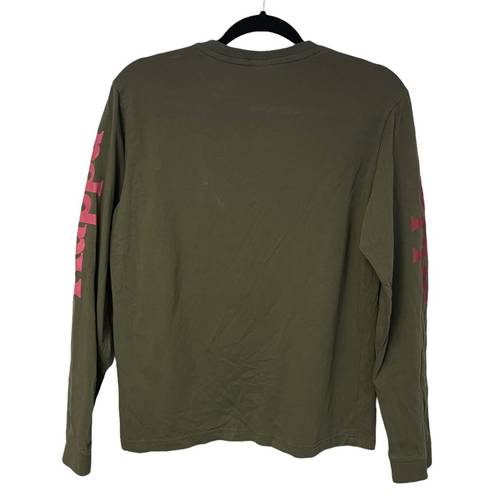 Kappa  Green Pink Long Sleeve T-Shirt Medium