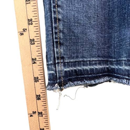 Talbots  Flawless Five Pocket Straight Leg Raw Hem Curvy Jeans Blue Womens Sz 6