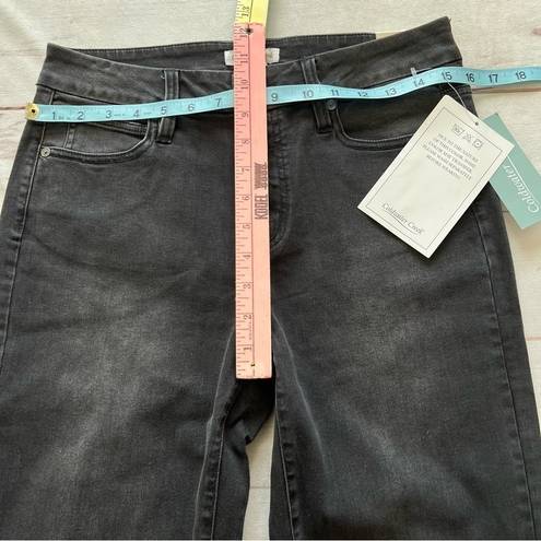 Coldwater Creek NWT  Womens Mid Rise Slim leg denim Black jeans Size 8T