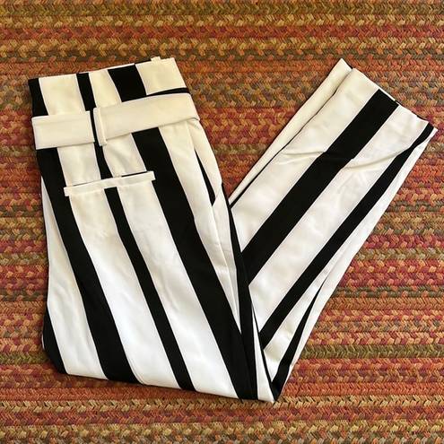 New York & Co. NWT BLACK & WHITE STRIPE MADIE DRESS PANTS