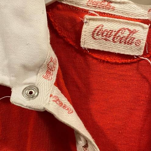 Coca-Cola Vintage  90s retro collared polo shirt Small