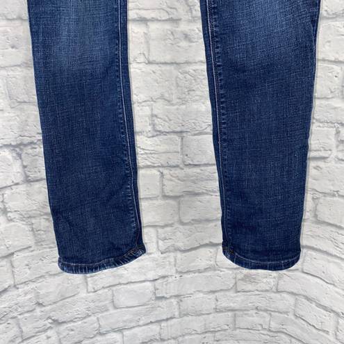 Lee skinny leg mid rise fit dream jeans blue sz 4 women