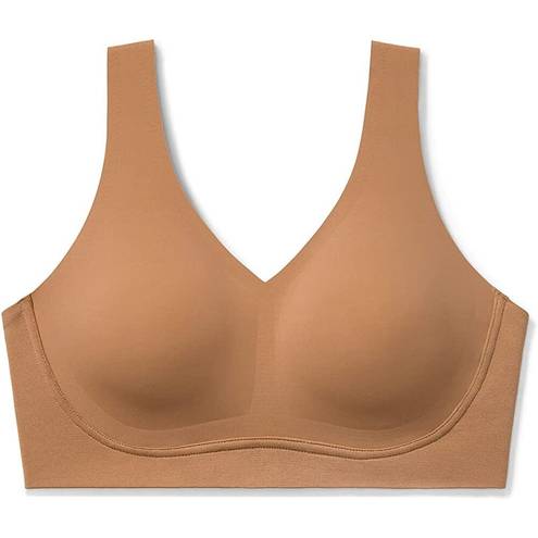 Krass&co True &  Women's True Body Lift V Neck Bra with Soft Form Band Bronzed Small